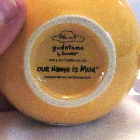 Gudetama by Sanrio The Lazy Egg Yellow Coffee Tea Mug Meh & Bye New w/Tag - Picture 6 of 8